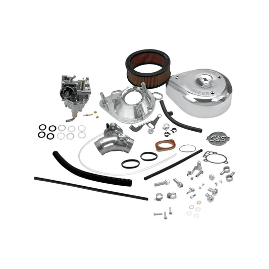 S&S CYCLE - SUPER E CARBURETOR KIT WITH MANIFOLD - EVOLUTION BIG TWIN
