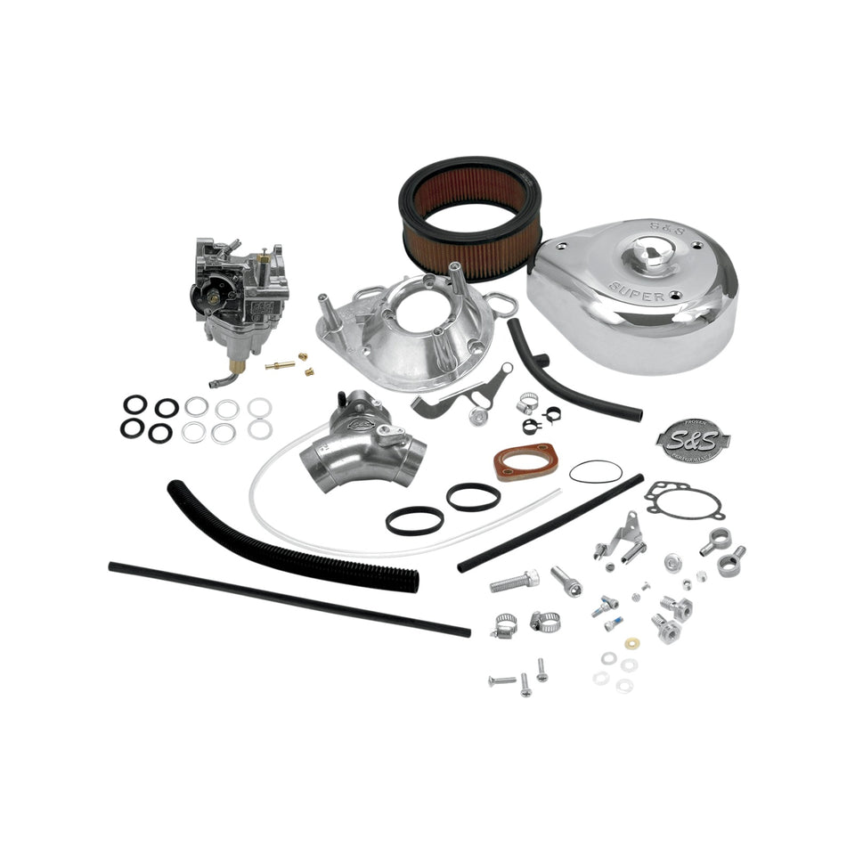 S&S CYCLE - SUPER E CARBURETOR KIT WITH MANIFOLD - EVOLUTION BIG TWIN