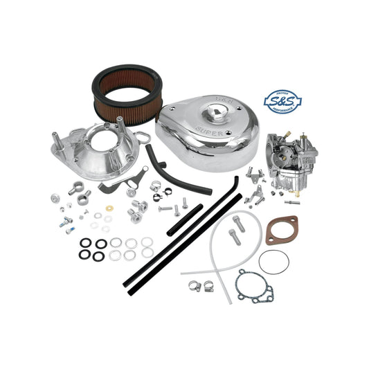 S&S CYCLE - SUPER E CARBURETOR KIT WITHOUT MANIFOLD - EVOLUTION BIG TWIN