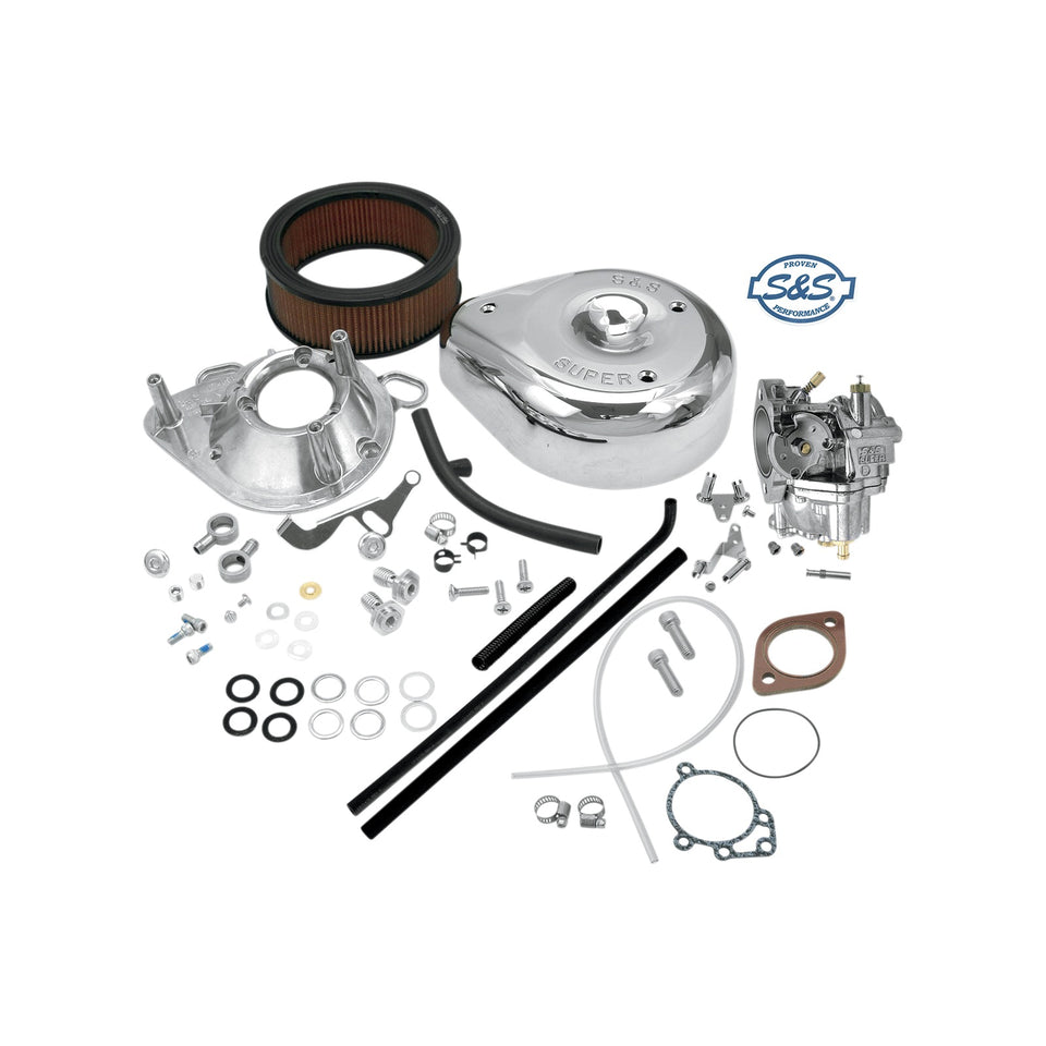 S&S CYCLE - SUPER E CARBURETOR KIT WITHOUT MANIFOLD - EVOLUTION BIG TWIN