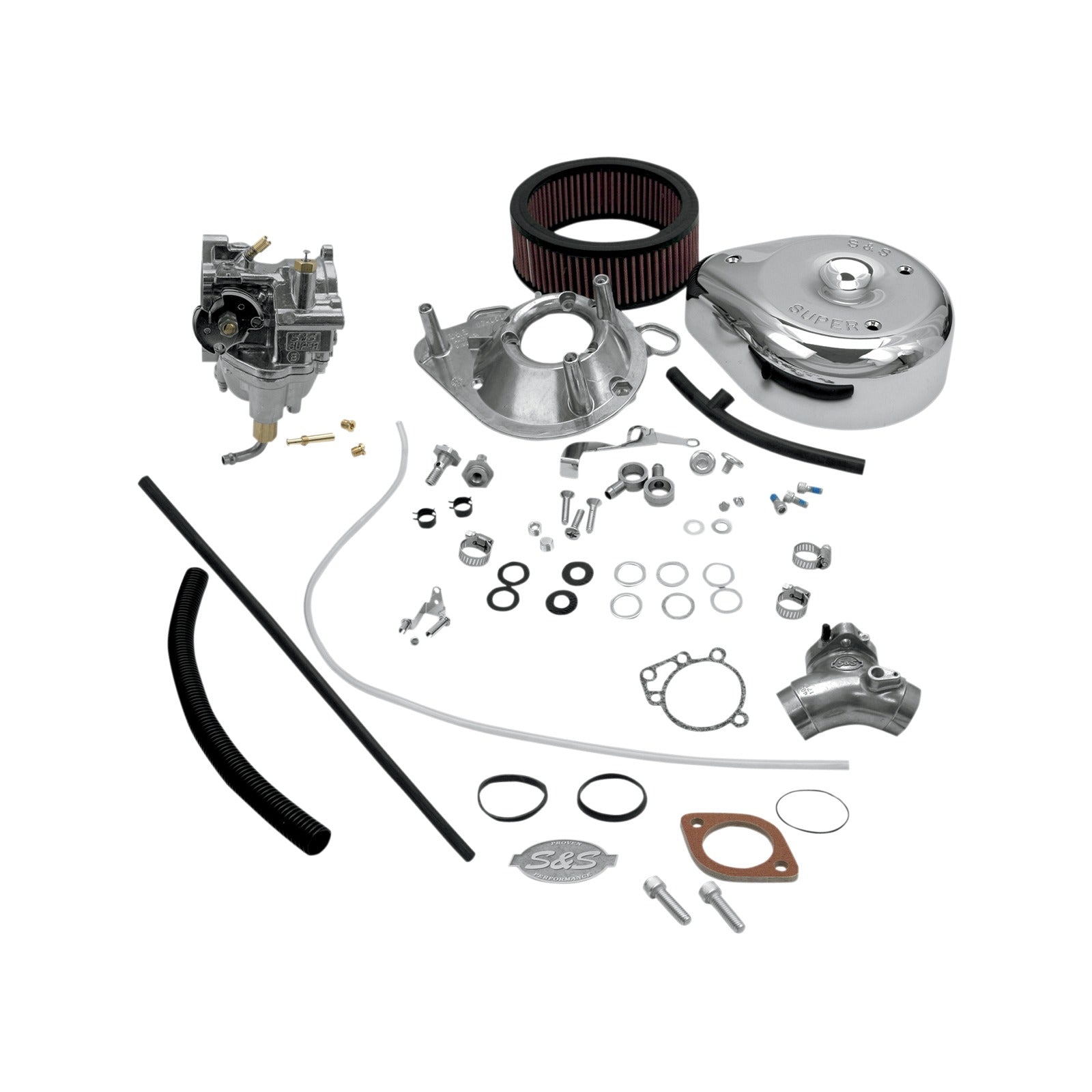 S&S CYCLE - SUPER E CARBURETOR KIT WITH MANIFOLD - TWIN CAM