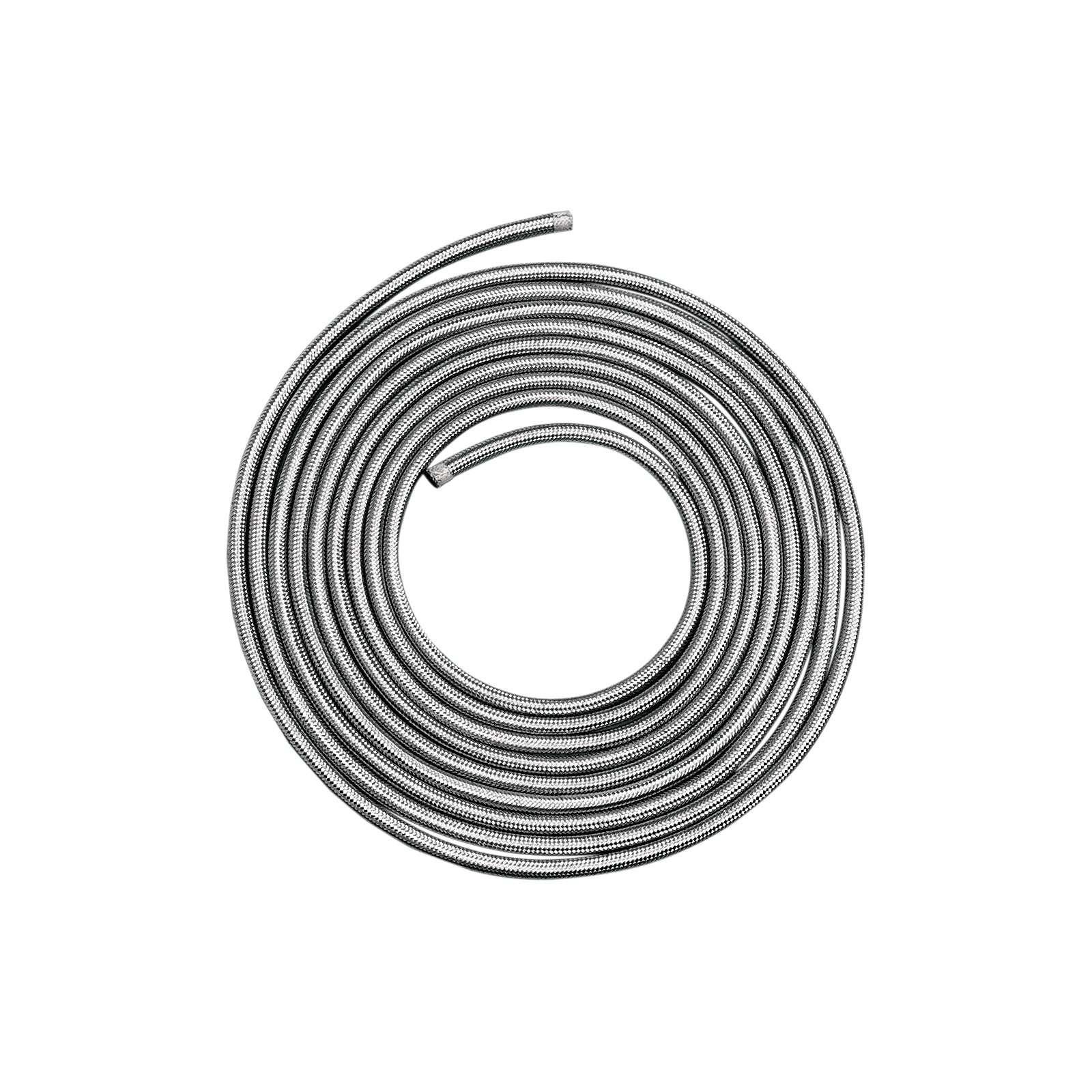 DRAG SPECIALTIES - BRAIDED OIL/FUEL HOSE - STAINLESS STEEL - 1/4" X 6'