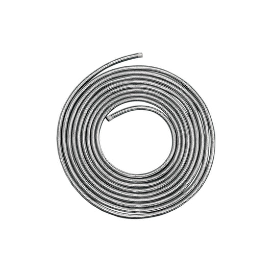 DRAG SPECIALTIES - BRAIDED OIL/FUEL HOSE - STAINLESS STEEL - 3/8" X 6'