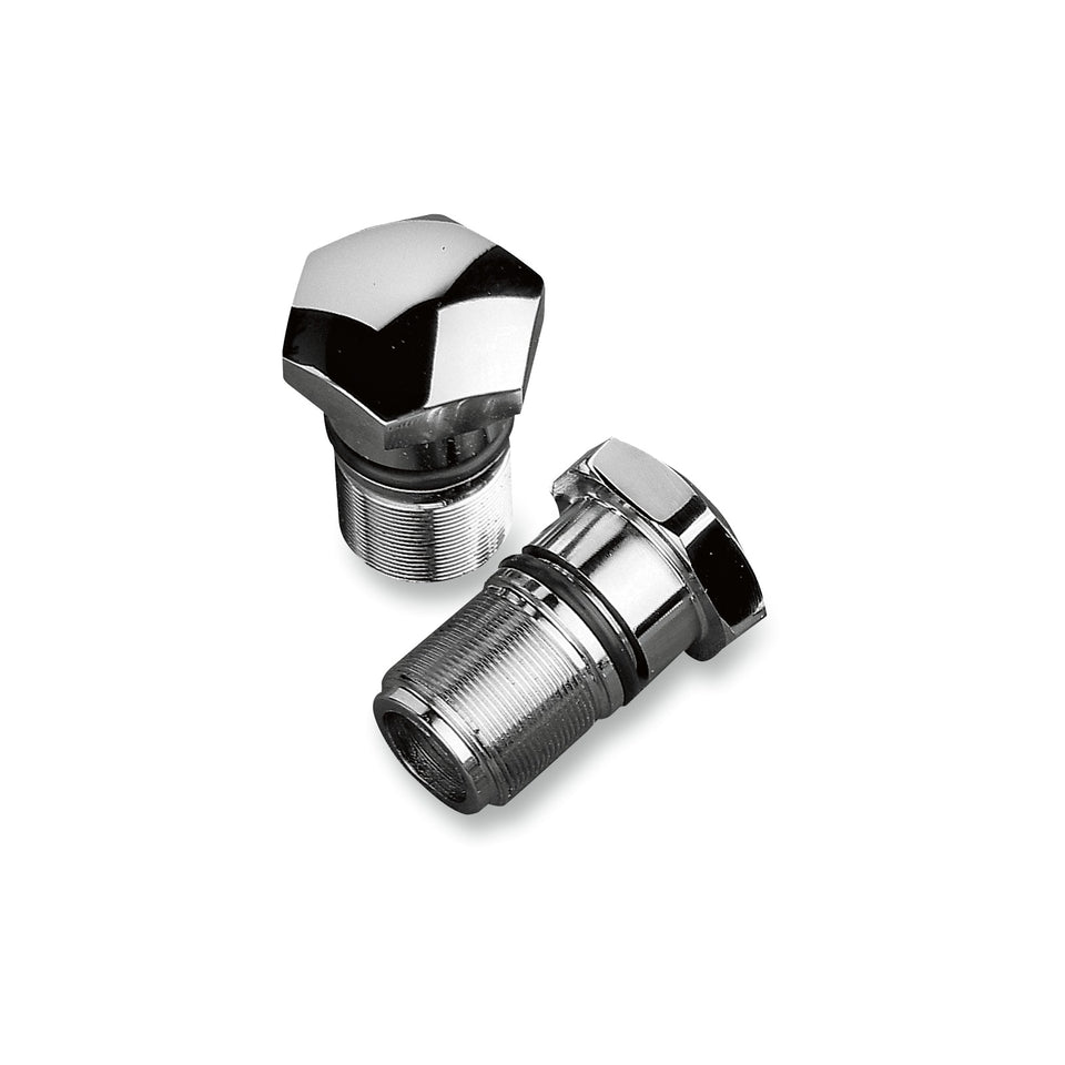 DRAG SPECIALTIES - FORK TUBE CAP - CHROME