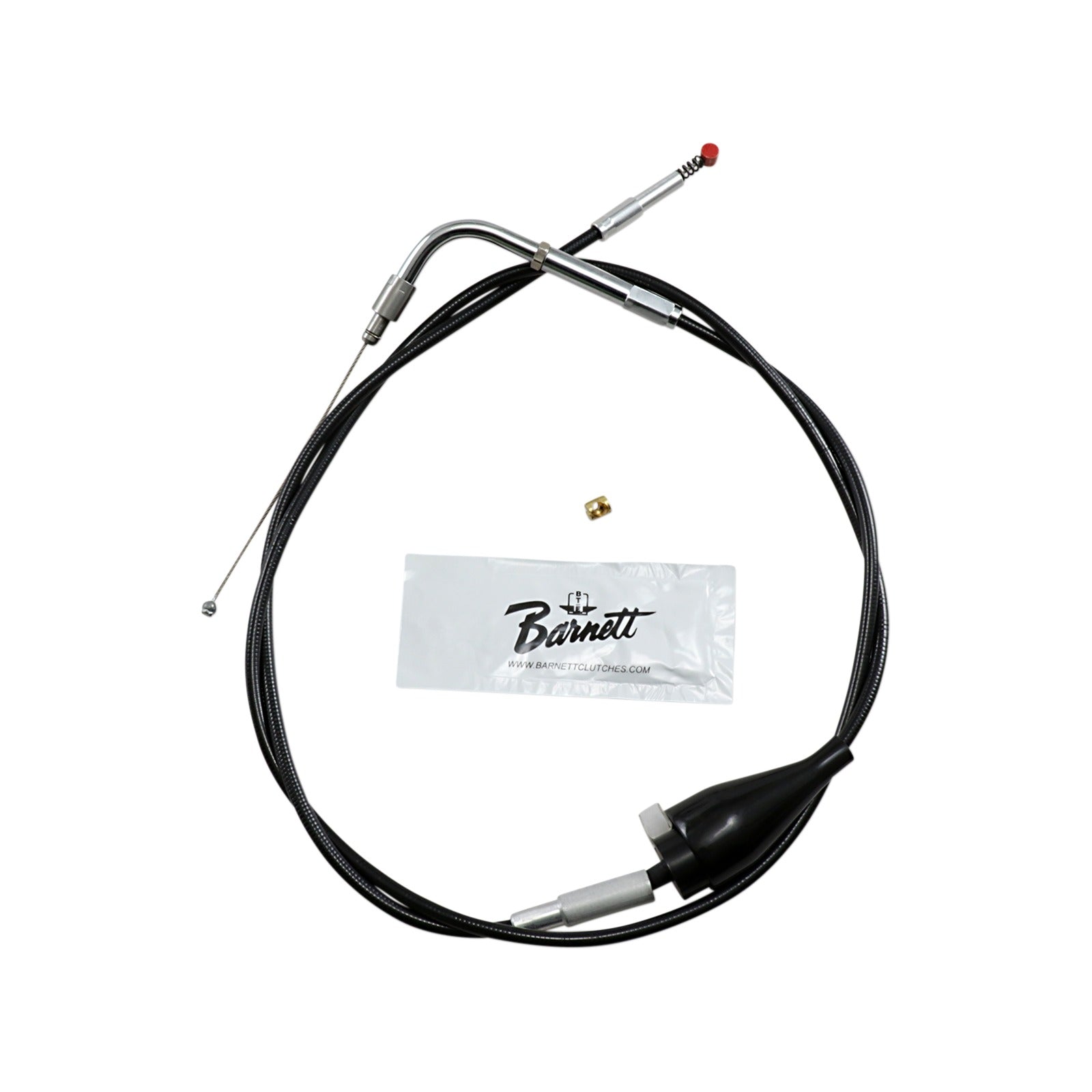 BARNETT - BLACK VINYL IDLE CABLE - CRUISE - +6" SIZE - 31" LENGTH
