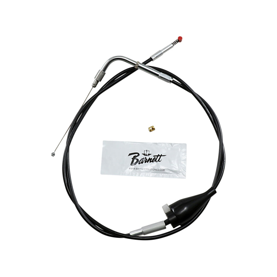 BARNETT - BLACK VINYL IDLE CABLE - CRUISE - +6" SIZE - 31" LENGTH