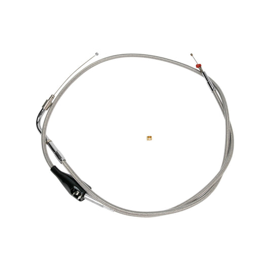 BARNETT - STAINLESS STEEL IDLE CABLE - CRUISE - +6" - '02-'06 FLH