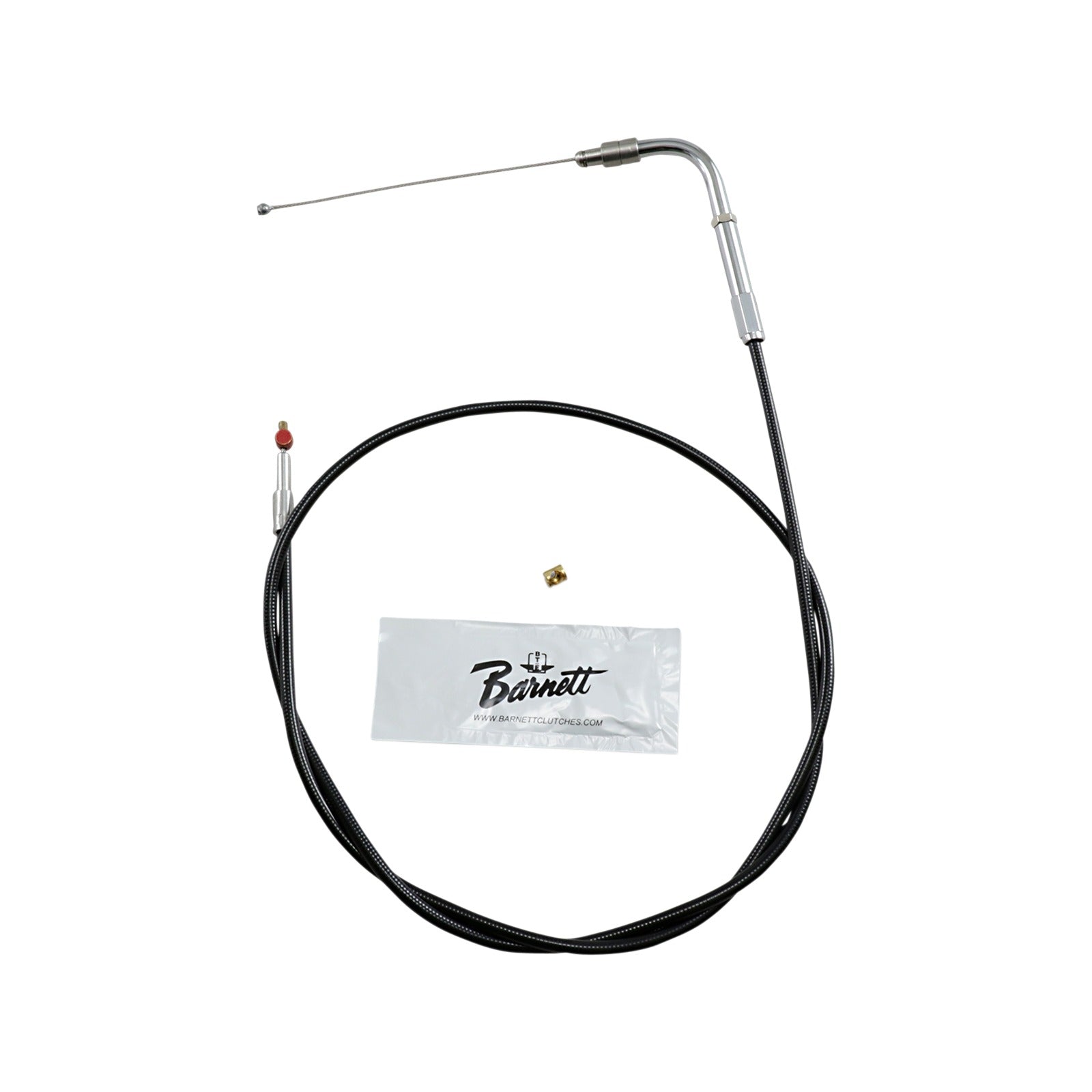 BARNETT - BLACK VINYL THROTTLE CABLE - 39" LENGTH