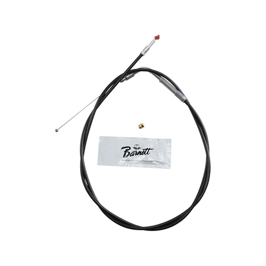 BARNETT - BLACK VINYL THROTTLE CABLE - +6" SIZE - 45" LENGTH