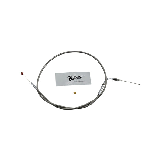 BARNETT - STAINLESS STEEL THROTTLE CABLE - '02-'07 FLH