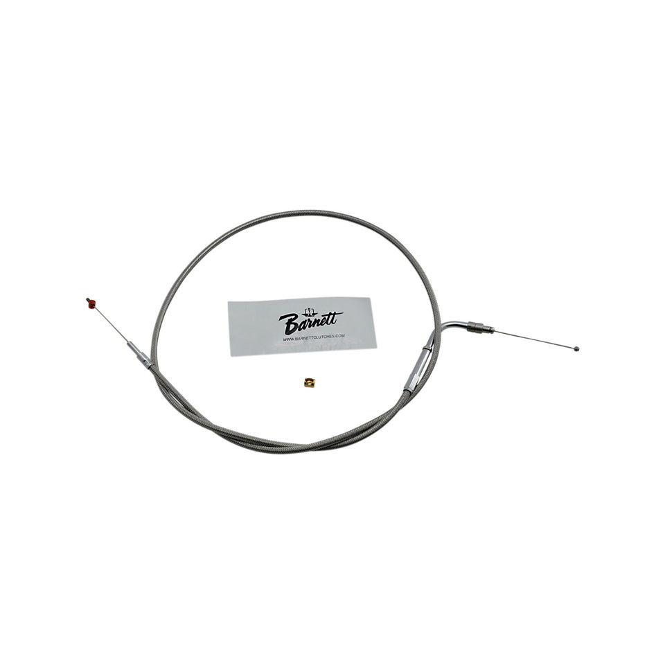 BARNETT - STAINLESS STEEL THROTTLE CABLE - '02-'07 FLH