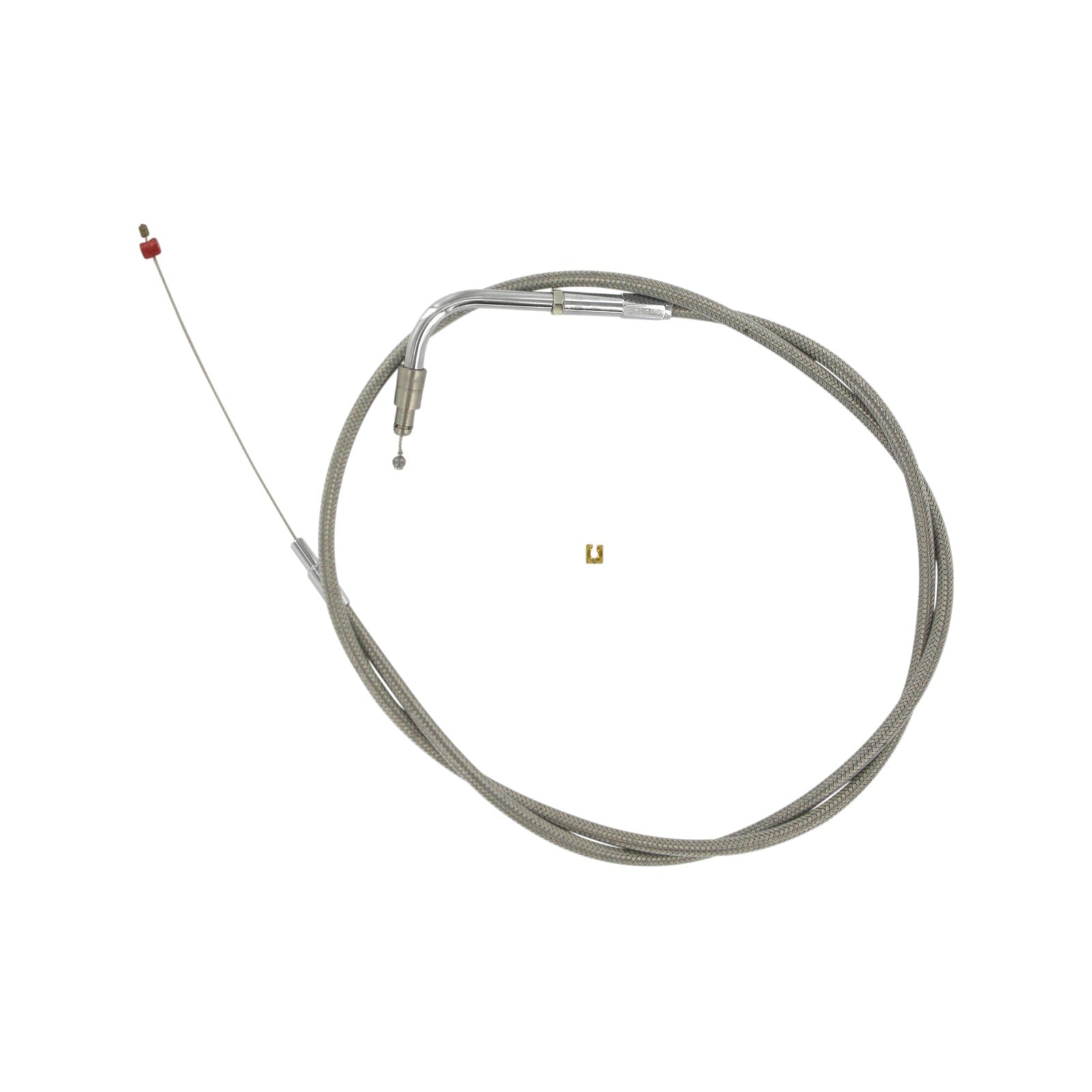 BARNETT - STAINLESS STEEL IDLE CABLE - +3" - '02-'07 FLH