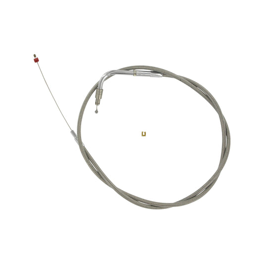 BARNETT - STAINLESS STEEL IDLE CABLE - +3" - '02-'07 FLH