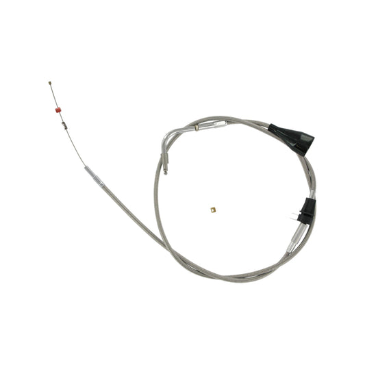 BARNETT - STAINLESS STEEL IDLE CABLE - CRUISE - +6" - '02-'07 FLH
