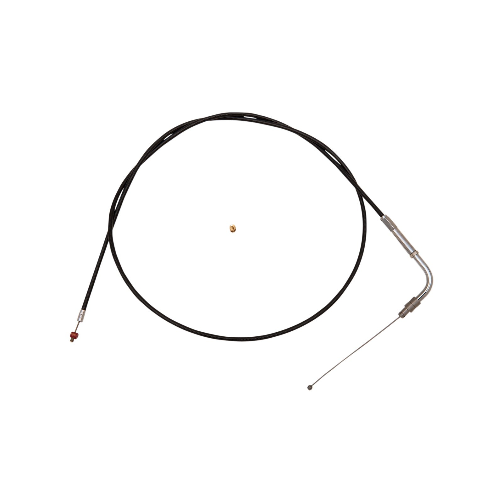 BARNETT - BLACK VINYL THROTTLE CABLE - +6" SIZE - 46" LENGTH