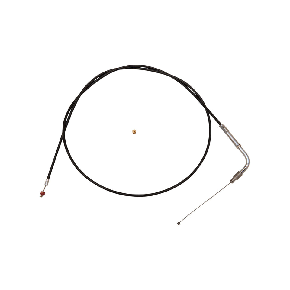 BARNETT - BLACK VINYL THROTTLE CABLE - +6" SIZE - 46" LENGTH