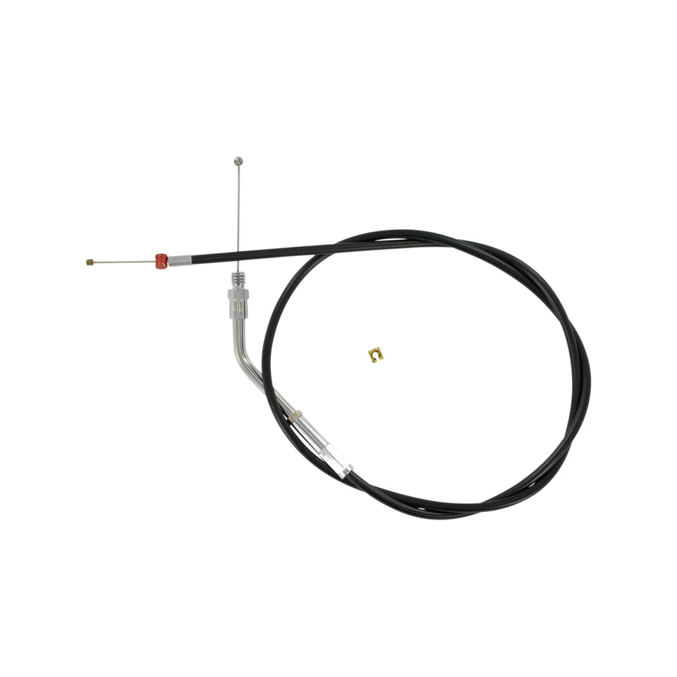 BARNETT - BLACK VINYL THROTTLE CABLE - 33" LENGTH