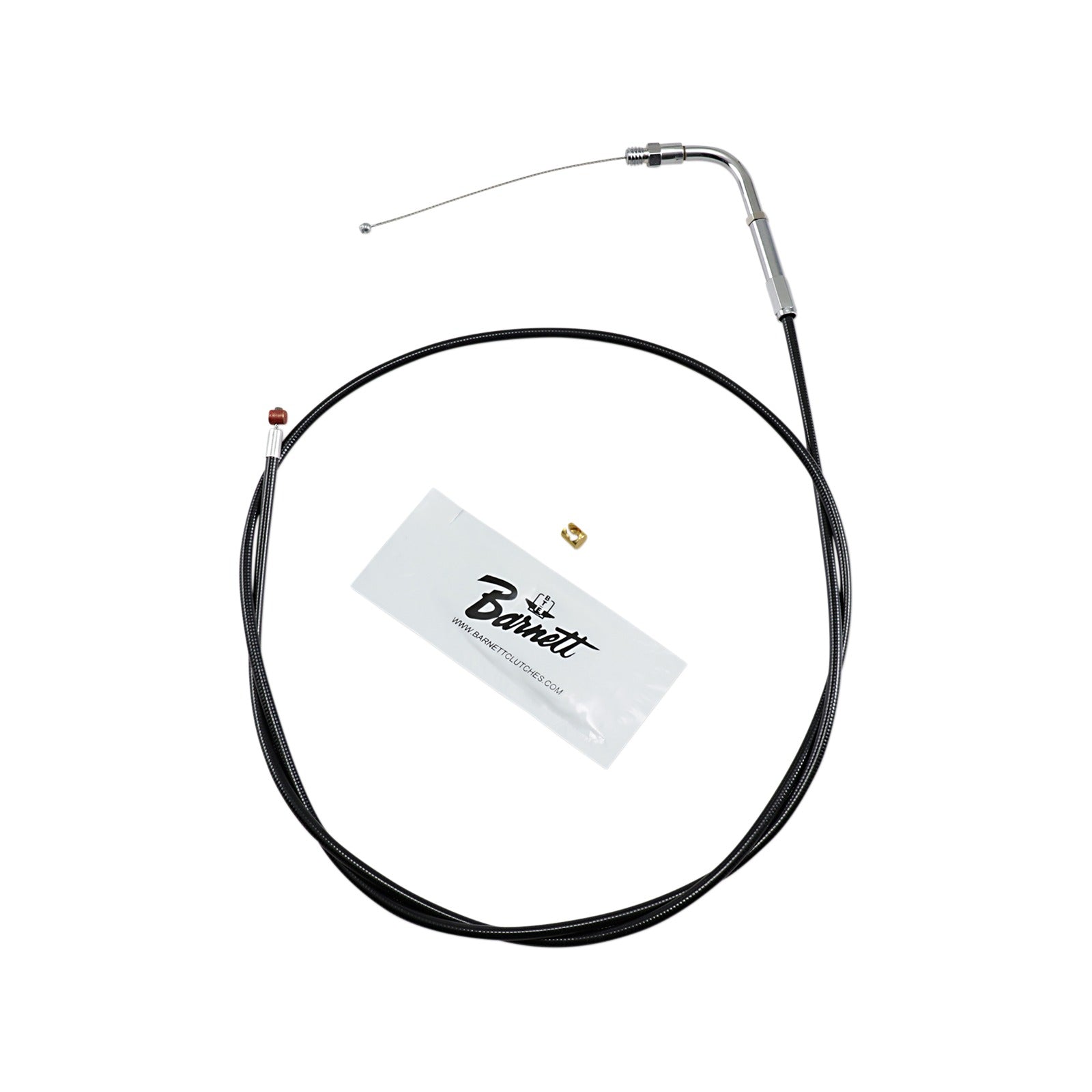 BARNETT - BLACK VINYL THROTTLE CABLE - +6" SIZE - 48" LENGTH