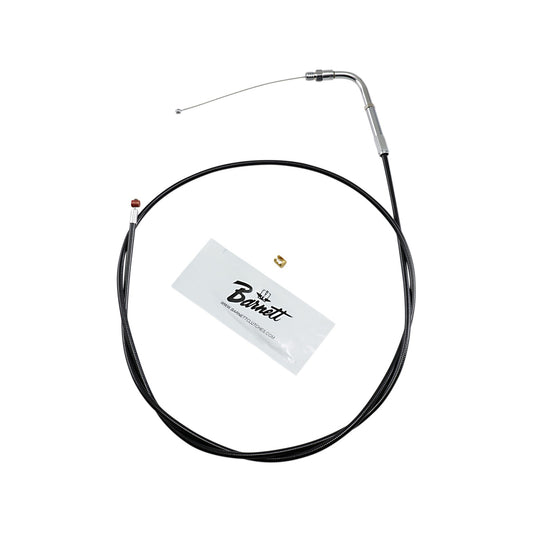 BARNETT - BLACK VINYL THROTTLE CABLE - +6" SIZE - 48" LENGTH