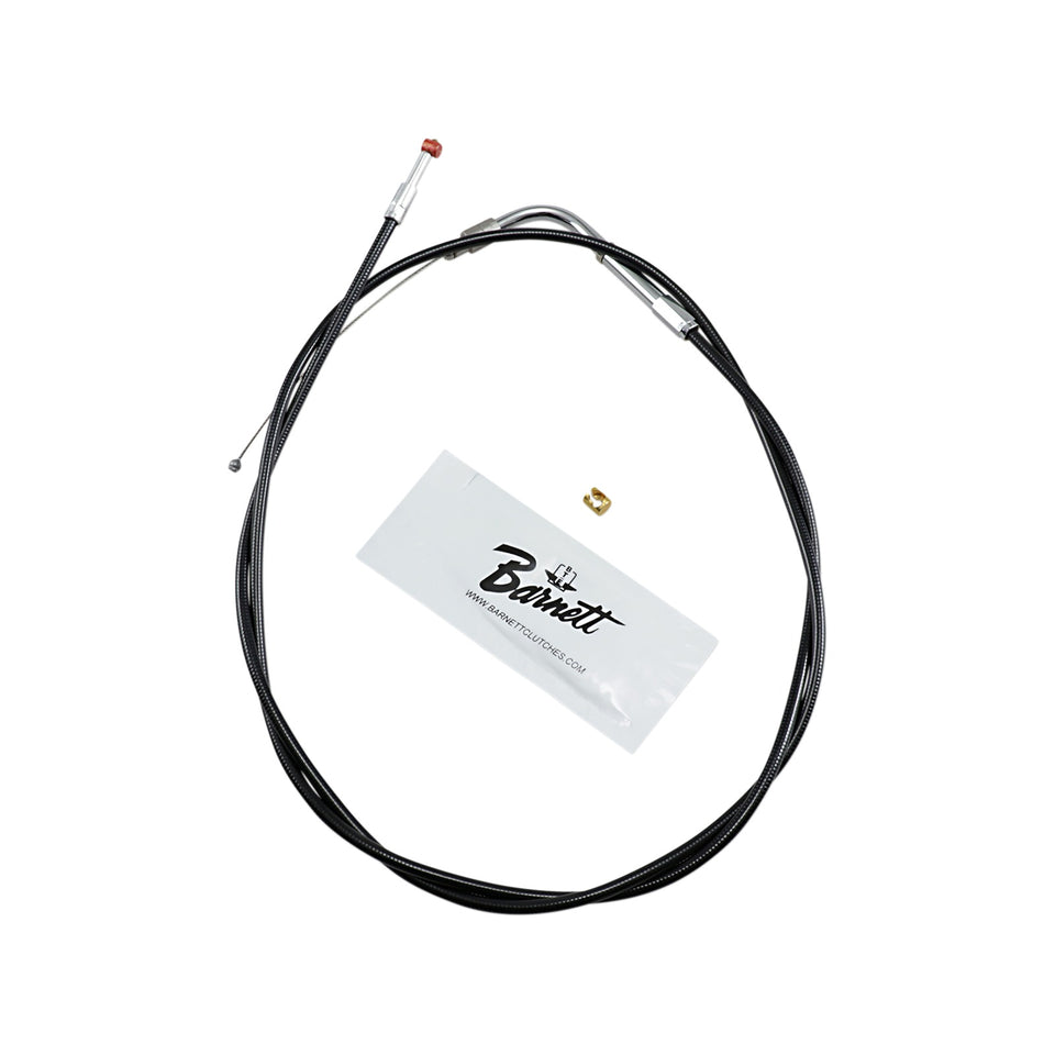BARNETT - BLACK VINYL THROTTLE CABLE - +6" SIZE - 48" LENGTH