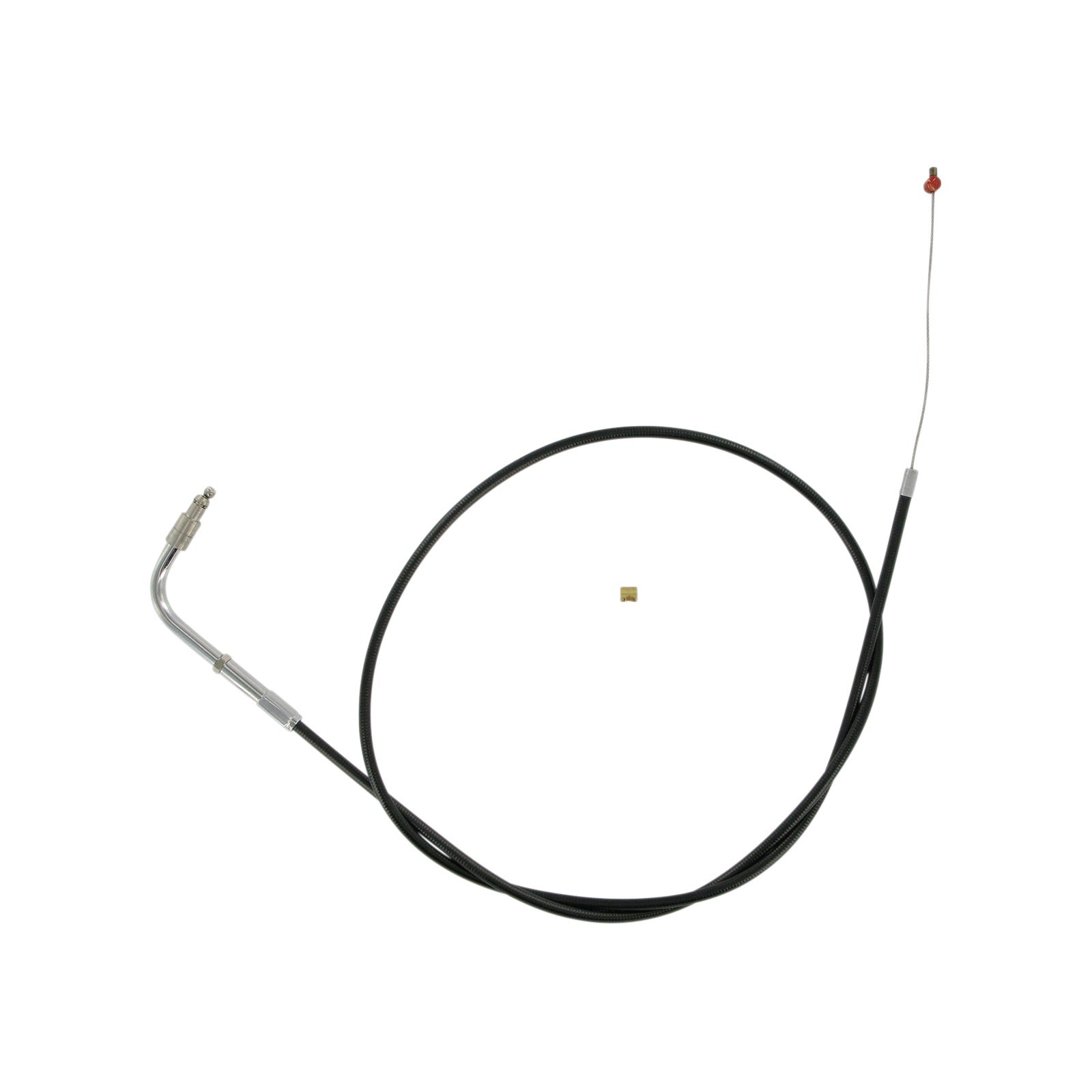 BARNETT - BLACK VINYL THROTTLE CABLE - +6" SIZE - 49-1/2" LENGTH