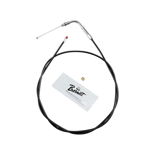 BARNETT - BLACK VINYL THROTTLE CABLE - +6" SIZE - 50" LENGTH