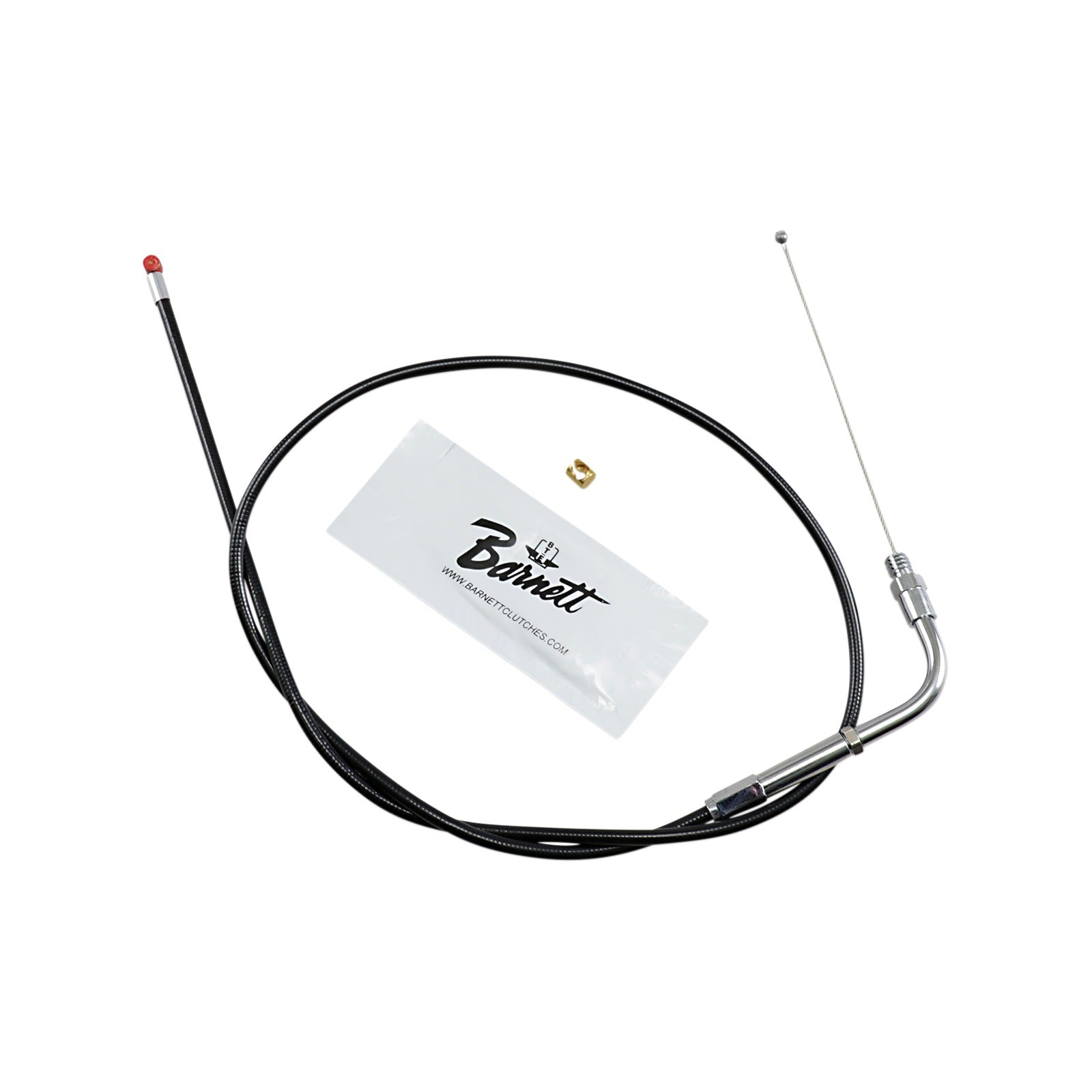 BARNETT - BLACK VINYL THROTTLE CABLE - 32" LENGTH