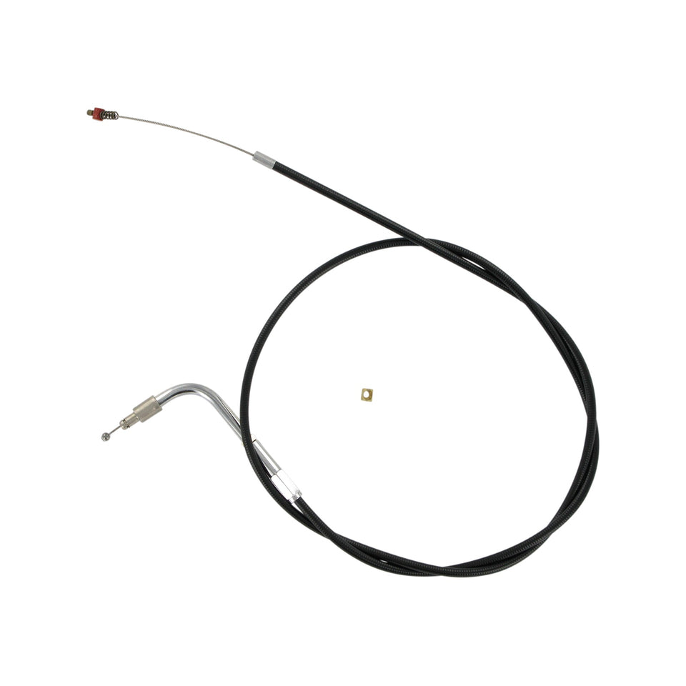BARNETT - BLACK VINYL THROTTLE CABLE - +6" SIZE - 38" LENGTH