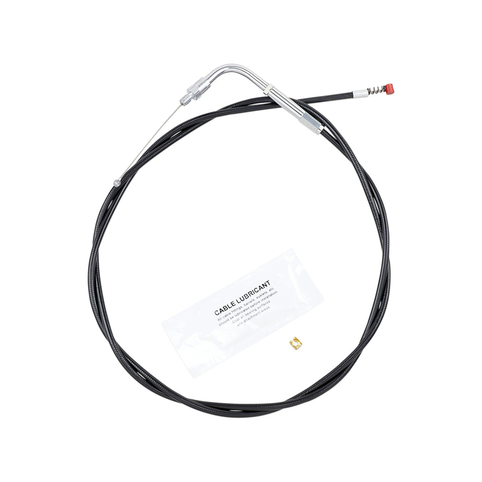 BARNETT - BLACK VINYL IDLE CABLE - +6" SIZE - 50" LENGTH