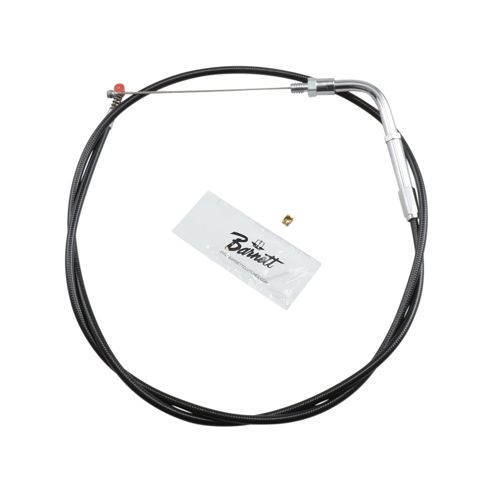 BARNETT - BLACK VINYL IDLE CABLE - +6" SIZE - 38" LENGTH