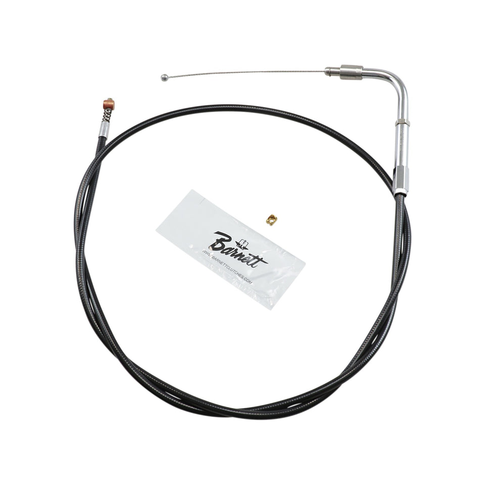 BARNETT - BLACK VINYL IDLE CABLE - +6" SIZE - 38" LENGTH