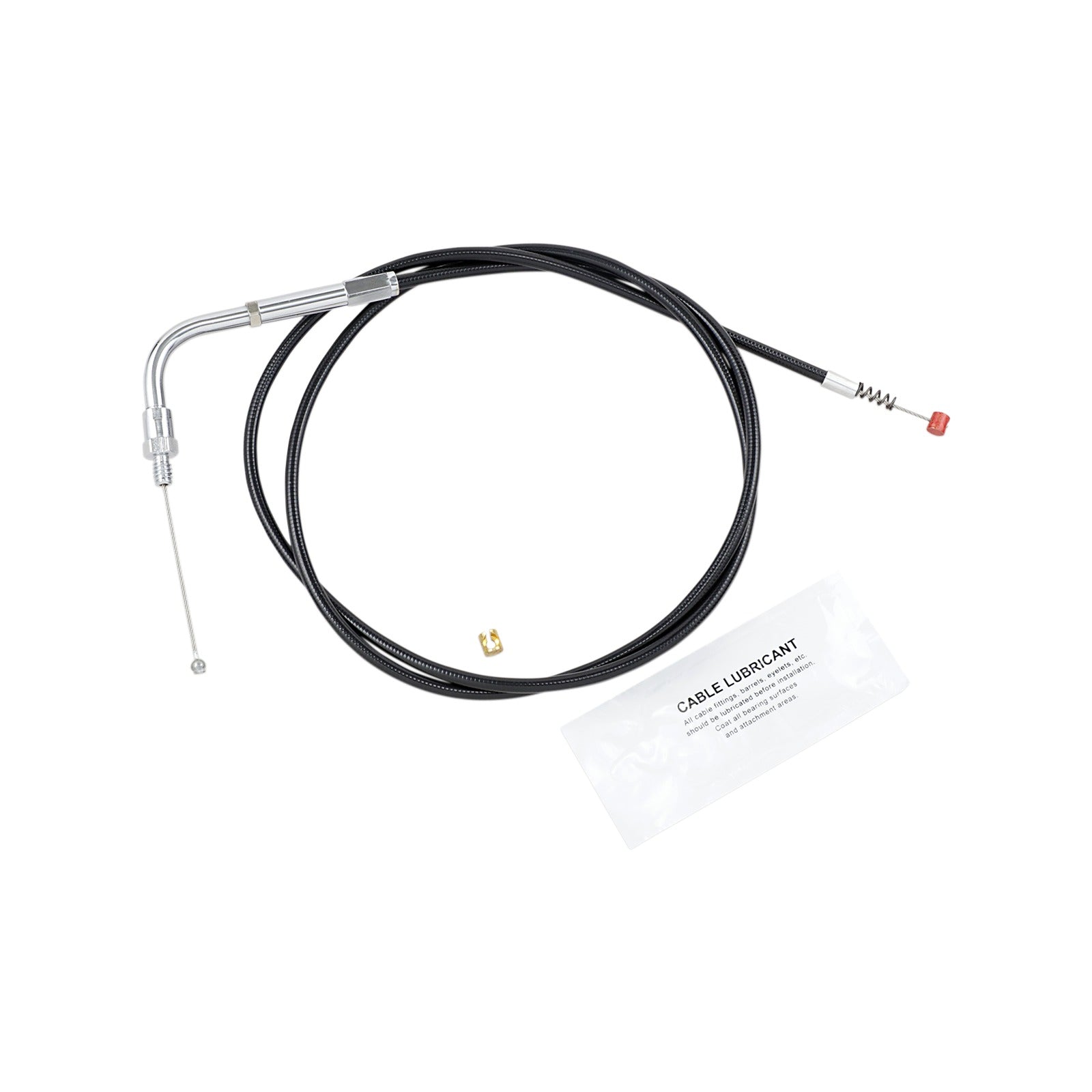 BARNETT - BLACK VINYL IDLE CABLE - +6" SIZE - 41" LENGTH