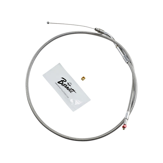 BARNETT - STAINLESS STEEL THROTTLE CABLE - DYNA/FXR/SOFTAIL