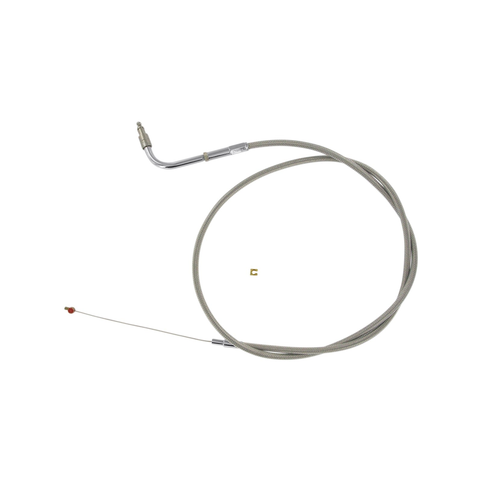 BARNETT - STAINLESS STEEL THROTTLE CABLE - +6" - DYNA/FXR/SOFTAIL