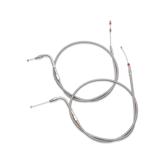 BARNETT - STAINLESS STEEL IDLE CABLE - +6" - '96-'01 TOURING