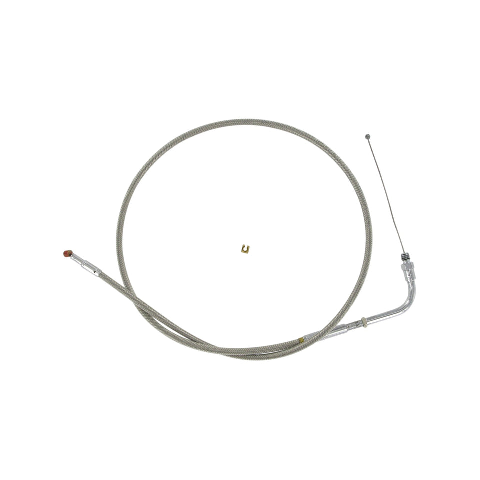 BARNETT - STAINLESS STEEL THROTTLE CABLE - '81-'89