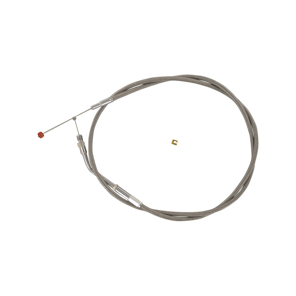 BARNETT - STAINLESS STEEL THROTTLE CABLE - +6" - '81-'89