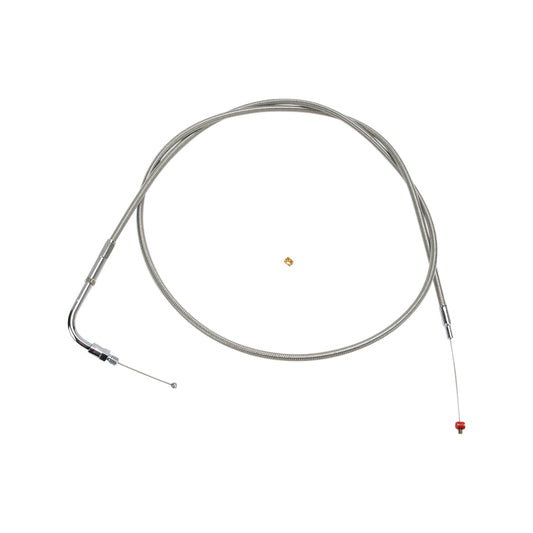 BARNETT - STAINLESS STEEL THROTTLE CABLE - +6" - '90-'95 TOURING