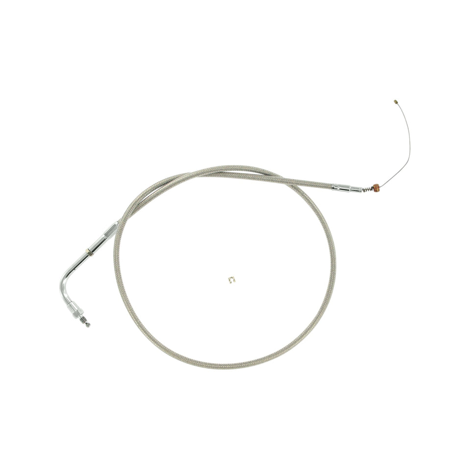 BARNETT - STAINLESS STEEL IDLE CABLE - DYNA/FXR/SOFTAIL
