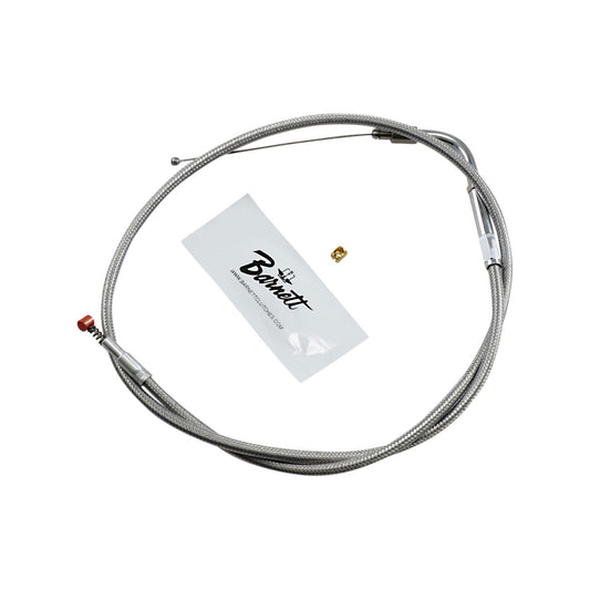 BARNETT - STAINLESS STEEL IDLE CABLE - DYNA/FXR/SOFTAIL