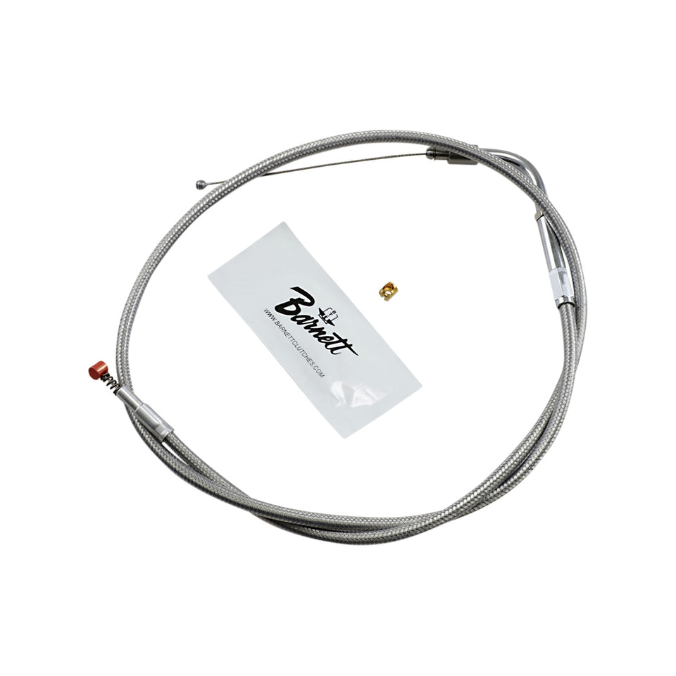 BARNETT - STAINLESS STEEL IDLE CABLE - DYNA/FXR/SOFTAIL