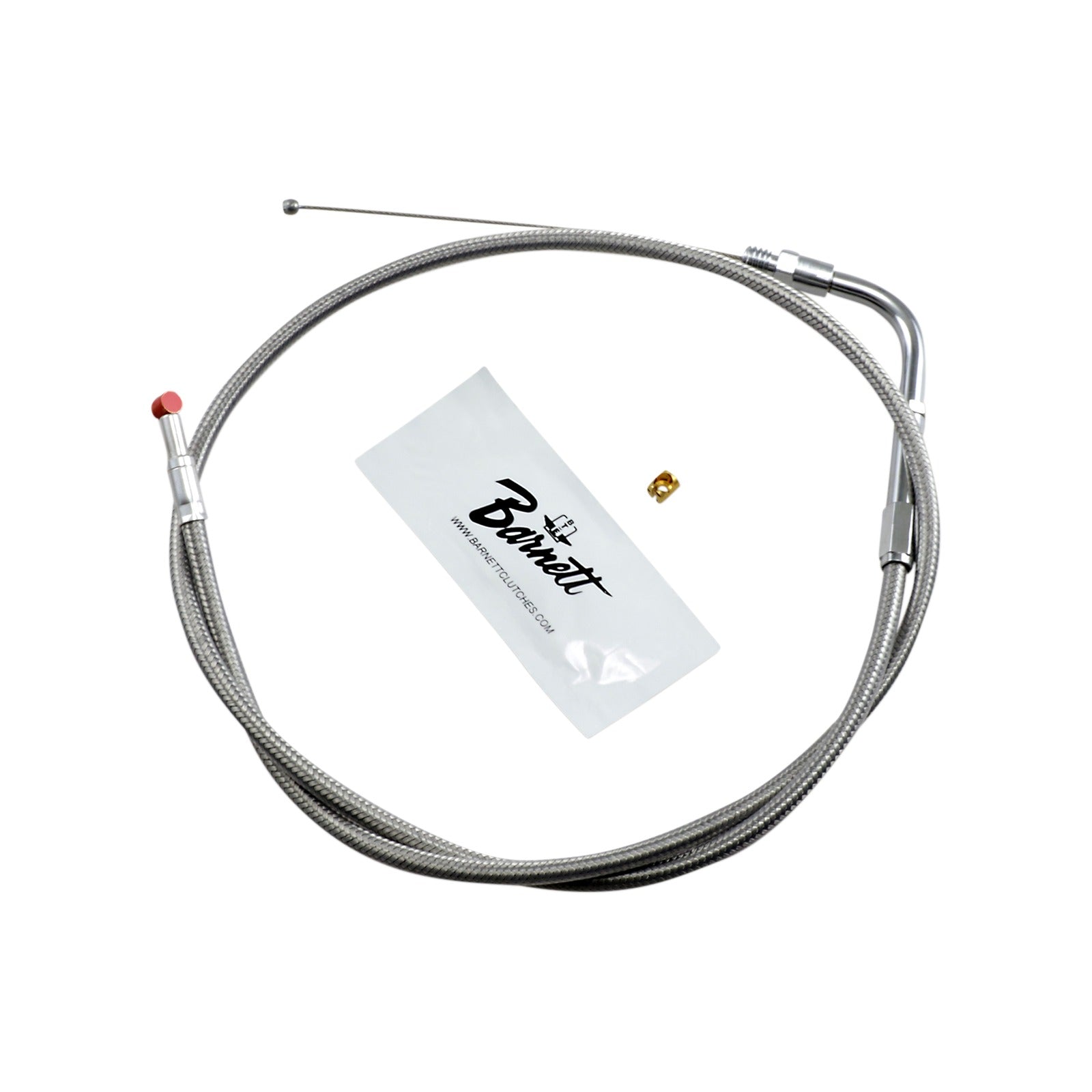 BARNETT - STAINLESS STEEL THROTTLE CABLE - DYNA/FXR/SOFTAIL