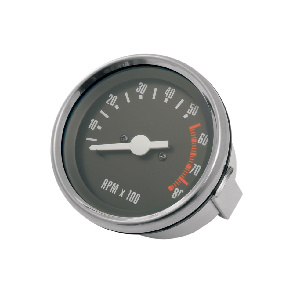 DRAG SPECIALTIES - OE STYLE TACHOMETER - STAINLESS STEEL BEZEL - 2.75" DIAMETER