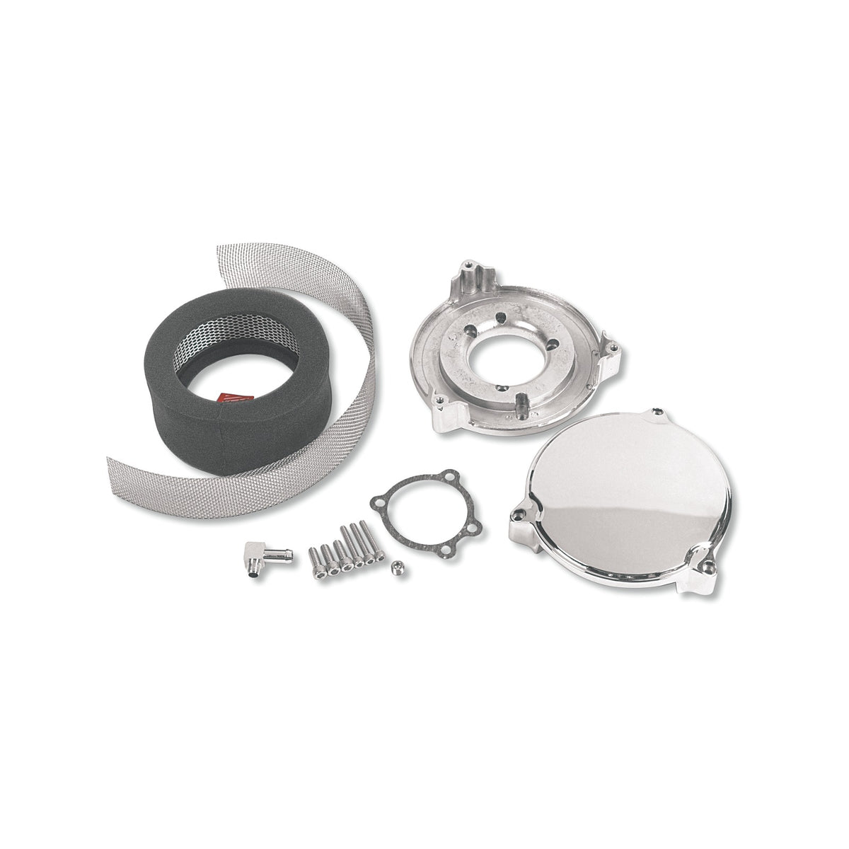 DRAG SPECIALTIES - HIGH PERFORMANCE 6" DRAGTRON(TM) II AIR CLEANER KIT - CHROME