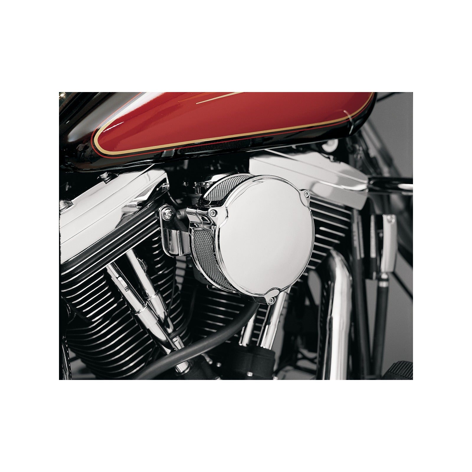 DRAG SPECIALTIES - HIGH PERFORMANCE 6" DRAGTRON(TM) II AIR CLEANER KIT - CHROME