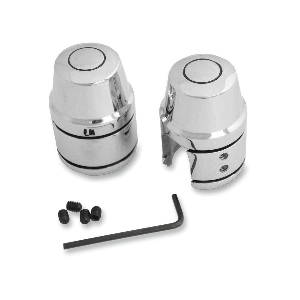 DRAG SPECIALTIES - UPPER SHOCK BOLT/STUD COVER - CHROME - '70-'86 FX/FL