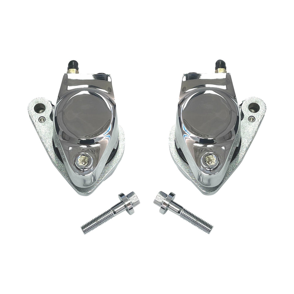 DRAG SPECIALTIES - FRONT CALIPER - CHROME - DUAL KIT