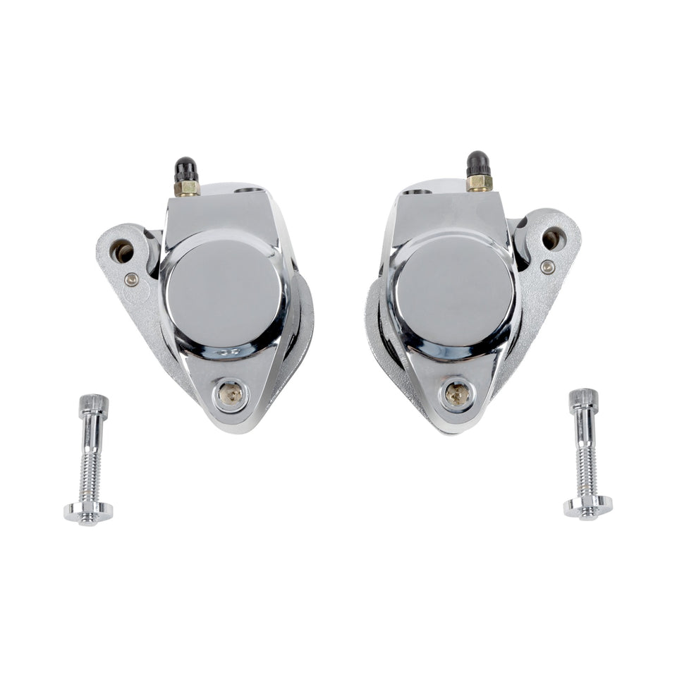 DRAG SPECIALTIES - FRONT CALIPER - CHROME - DUAL KIT