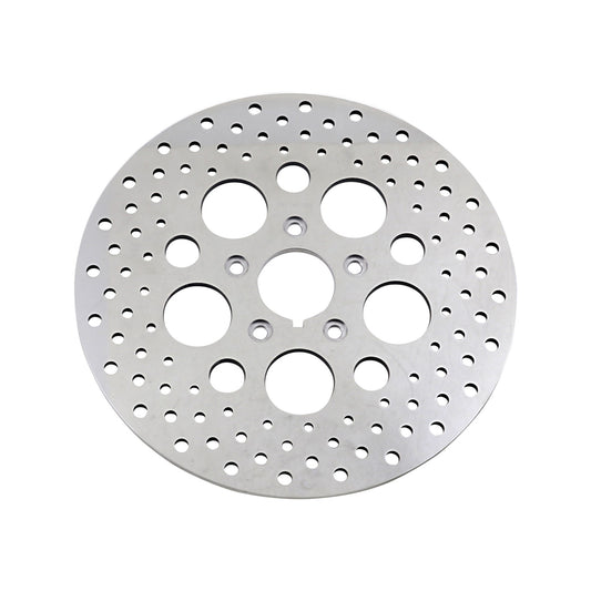 DRAG SPECIALTIES - DRILLED BRAKE ROTOR - FRONT - 11.5" - HARLEY-DAVIDSON