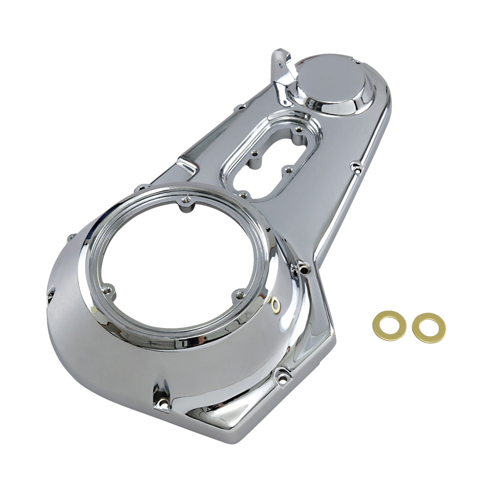 DRAG SPECIALTIES - OUTER PRIMARY COVER - CHROME - '70-'84 TOURING